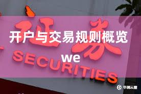 开户与交易规则概览 we