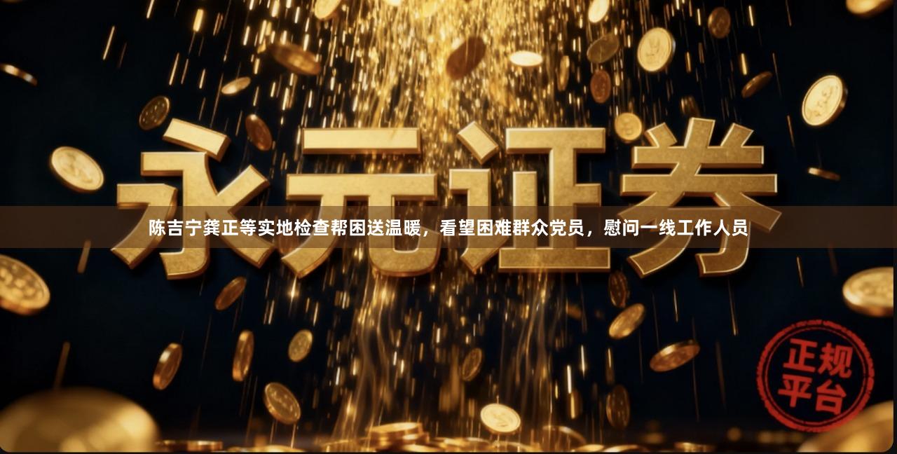 陈吉宁龚正等实地检查帮困送温暖,看望困难群众党员,慰问一线工作人员