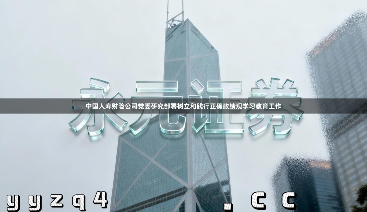 中国人寿财险公司党委研究部署树立和践行正确政绩观学习教育工作